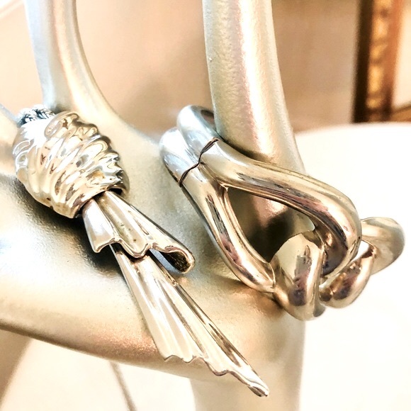 Vintage signed MONET Modernist Necklace & bracelet - Picture 13 of 13